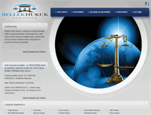 Tablet Screenshot of bellekhukuk.com